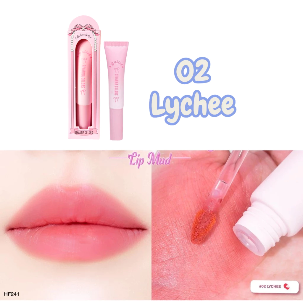 HF241 Sivanna Colors Ballet Dream Lip Mudลิปโบว์ ซีเวนน่า คัลเลอร์ส บัลเล่ต์ ดรีม ลิป มัด